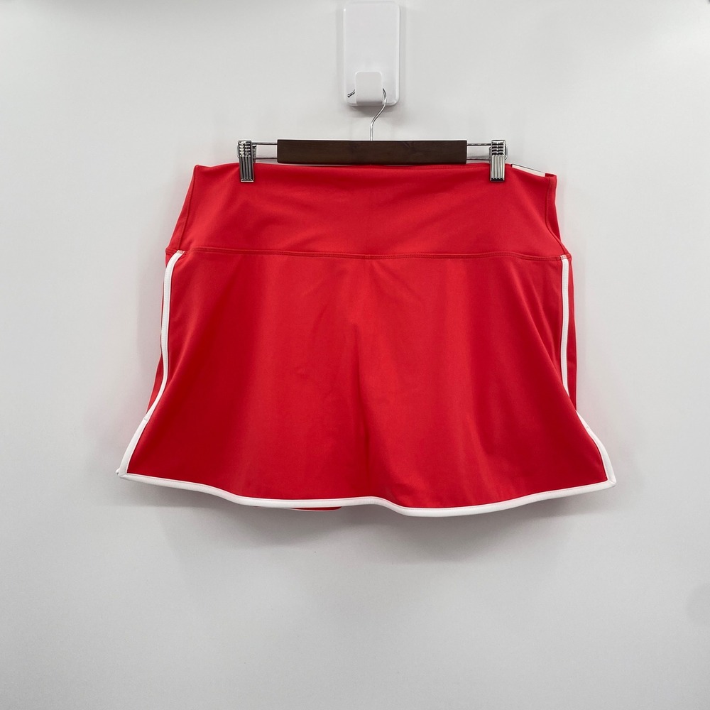 DSG Activate High Rise Skort Womens XXL Cabana Coral Piped Tennis Golf Sporty